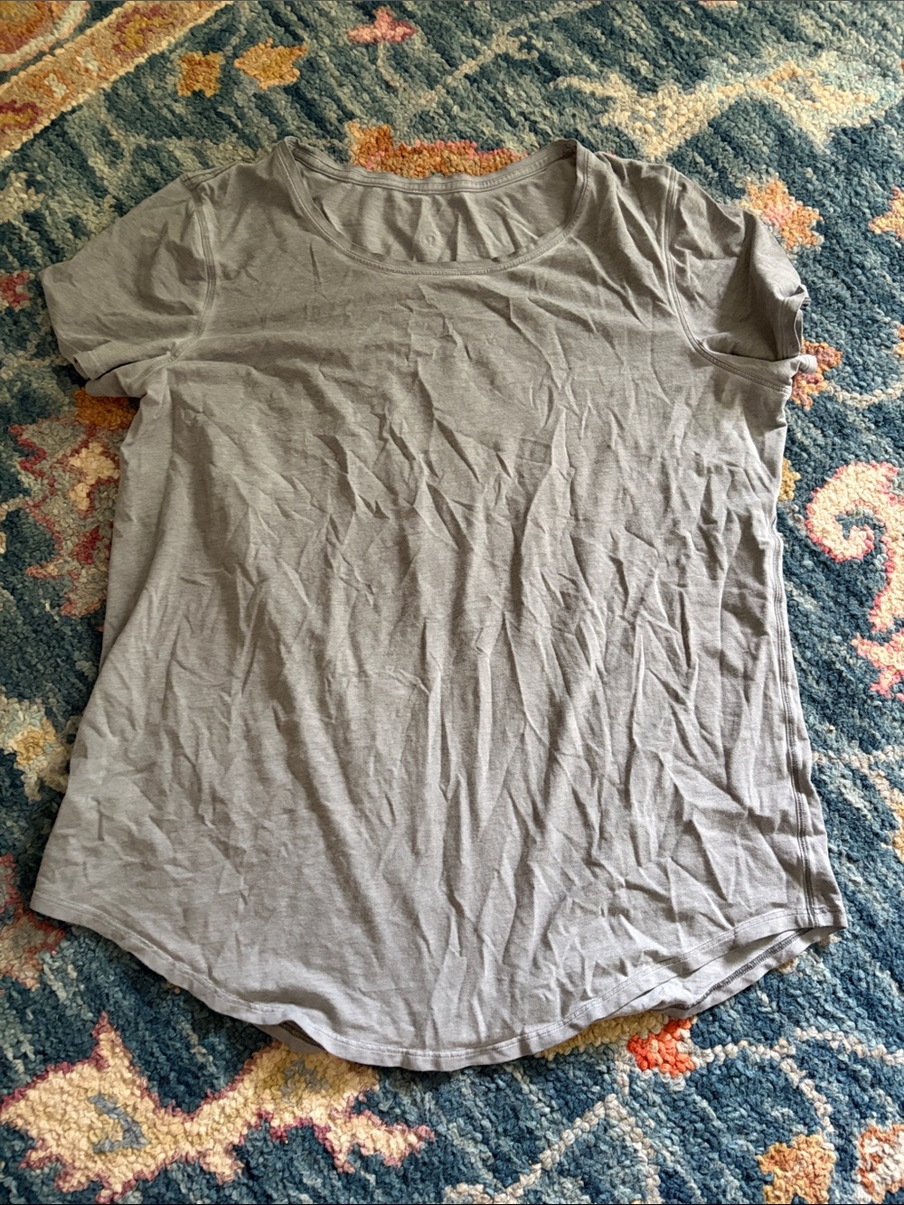 lululemon athletica Scoop Neck Short Sleeve Tee - Gray
